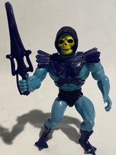 Vintage 1981 MOTU Skeletor Soft Head w/ Power Sword He-Man FREE SHIPPING!