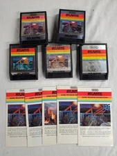 Atlantis (Atari 2600, 1982) Cart And Manual Tested And Working 