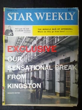 (Toronto) Star Weekly  Oct 21 1959 KIngston PRISON BREAK!, Springhill 20 pages