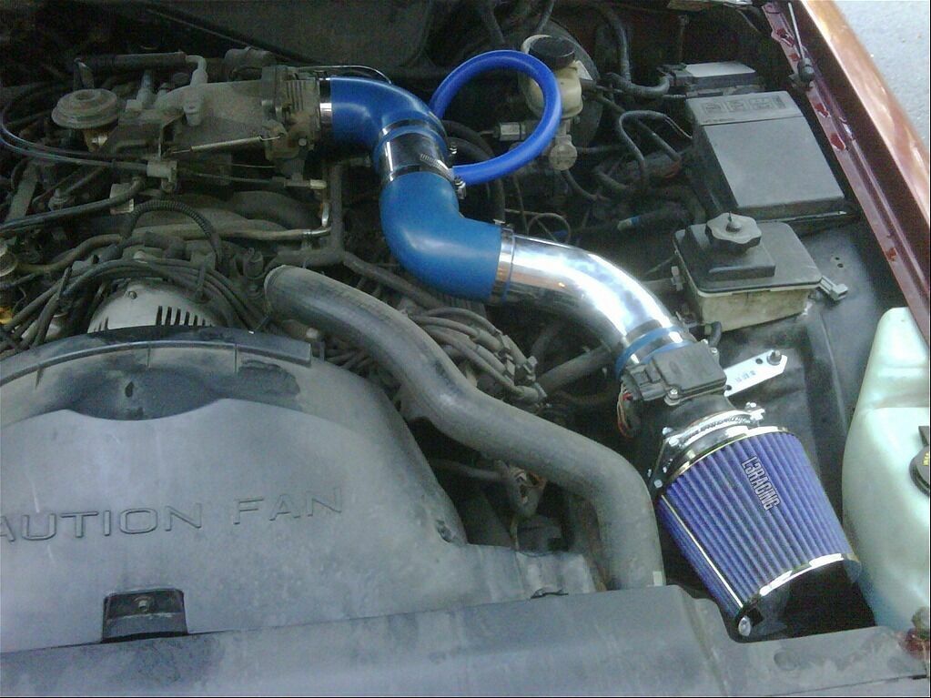 RAM AIR INTAKE KIT + BLUE DRY FILTER FOR FORD 96-02 Crown Victoria 4.6L V8