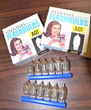 12-PK AG-1 AG1 FLASH BULBS NEW Vintage FABULOUS NEW KenRad 348979