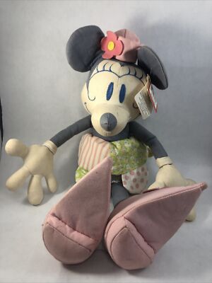 Disney Vintage Chic Minnie Mouse Doll 18'' Plush Toy 