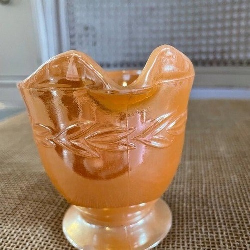 Vintage Fire King Orange Creamer, 3.5" Fall Thanksgiving Colorful Retro - Picture 2 of 9