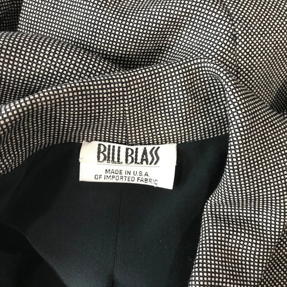 Bill Blass Vintage Size 14 Plaid Design Skirt Suit - Image 3 of 3