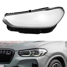 For 2022-2024 BMW X3 X4 PC Headlight Lens Cover Left Driver Side Clear Lens 
