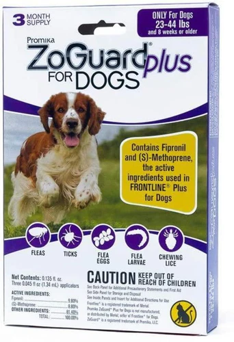 ZoGuard Plus Treatment Drops for MD Dogs 3 Months 23-44 lbs.