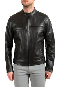 hugo boss leather jacket