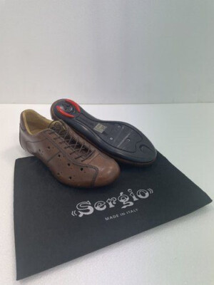 Sergio - handgefertigter Rennrad-Schuh ''Classico Corsa'', marrone