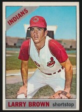 1966 Topps #16 Larry Brown, Cleveland Indians.