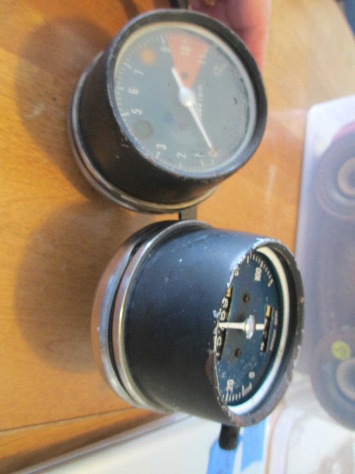 VINTAGE JAPANESE MOTORCYCLE OEM NIPPON SEIKI SPEEDOMETER TACHOMETER / Parts B14