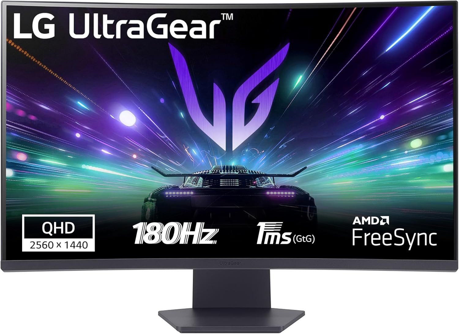 Monitor De Juegos LG UltraGear 32"" Curvo QHD 180Hz 1ms FreeSync HDR
