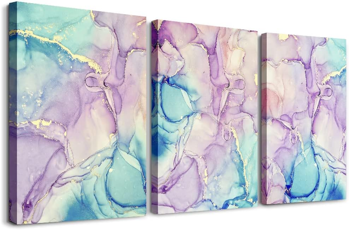 Modern 3-Piece Abstract Canvas Wall Art for Living Room Decor-image