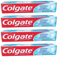 4x Colgate Toothpaste 35g Cavity Protection Fresh Breath Double Cool Stripe Form