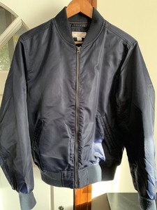 J Crew Wallace Barnes Bomber Jacket Navy Nuevo Con Etiquetas Azul