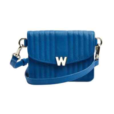 WOLF Mimi Crossbody Bag with Wristlet in Marine Blue Color-NWT-Org Pkg-768524