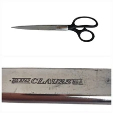 Vintage Clauss 12 Inch Scissors No. 3762  Crafts Sewing Dressmaker’s Shears USA