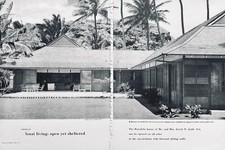 Gerrit P Judd 3rd Home 1952 Honolulu HI Oriental Sliding Walls Lanai Living