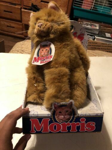 Talking Morris The Cat 9 Lives Finicky Orange Plush Stuffed Animal Tomcat 2000 for sale online