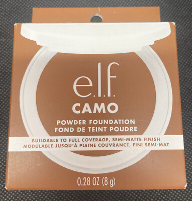 e.l.f. Elf Cosmetics Camo Powder Foundation Brown Makeup Vegan Deep Intense 540