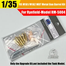 1/35 US M1A1/M1A2 TUSK Tank Metal Gun Barrel+Shells for Ryefield Model RM-5004