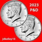2023 P&D KENNEDY HALF DOLLAR 50c CLAD TWO COIN SET UNCIRCULATED