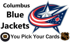 You Pick Your Cards - Columbus Blue Jackets Team - NHL Hockey Card Selection