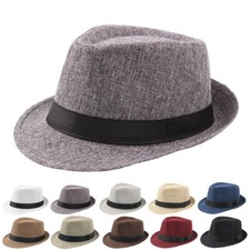 Cappello borsalino fedora berretto cappellino uomo donna panama hat vari colori 