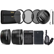 Complete 52mm Lens Accessory Kit + Replacement EN-EL14 Battery for Nikon Camera