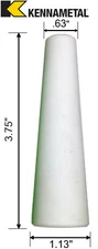 Large Ceramic Sandblaster Nozzle Tip C1: Kennametal Premium Grade: Various Sizes