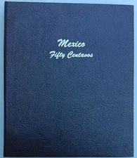 Rare Dansco 1905-1979 + Mexico Mexican Fifty Centavos 50 Cent Coins 7225 Album