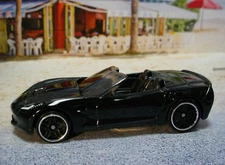 2025 Hot Wheels '14 CORVETTE STINGRAY CONVERTIBLE ❀ black;❀Multi Exclusive❀LOOSE