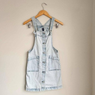 GAP Kids Denim Skirtall Overall Dress Girls Size XL