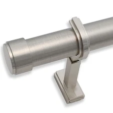 BlastHome® Luxury 4.5 ft Custom Curtain Rod – 1 1/4" Large Diameter &