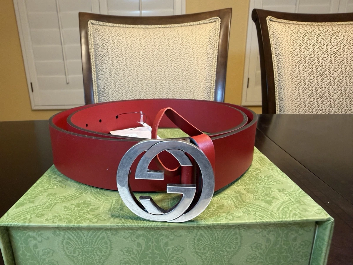 Gucci Leather Red Belts for Men for sale | eBay display picture 3
