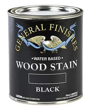 General Finishes Water Based Wood Stain Quart Black Indoor Low Odor VOC Free