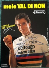CYCLING Maurizio Fondriest Campione del Mondo 1988 con autografo originale