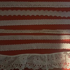 Antique Victorian Lace Lot Various Styles , Colors, And Sizes .lot 20 32 Yards