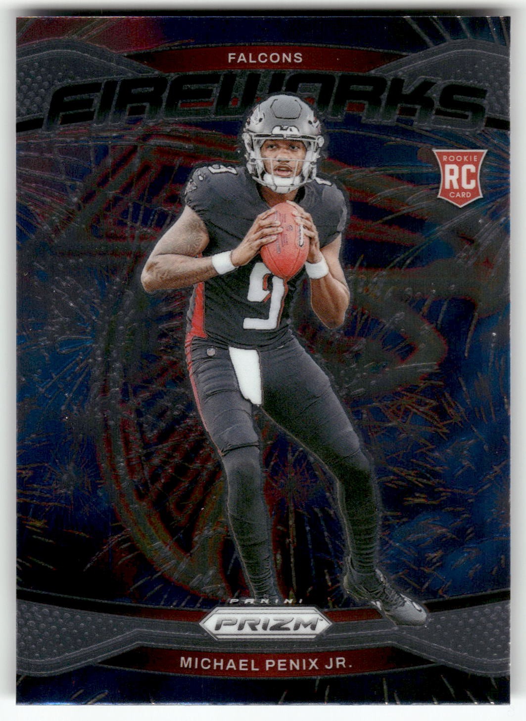 2024 Panini Prizm #16 Michael Penix Jr. Fireworks Rookie RC