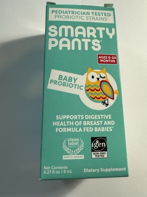 Smarty Pants Baby Probiotic Drops Fussiness Crying 0-24 Months 8ml Free Shipping