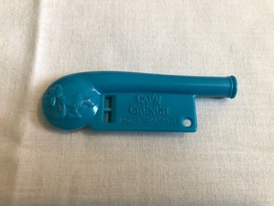 VINTAGE CAP'N CRUNCH BO'SUN WHISTLE BLUE CEREAL PREMIUM 1960'S RARE