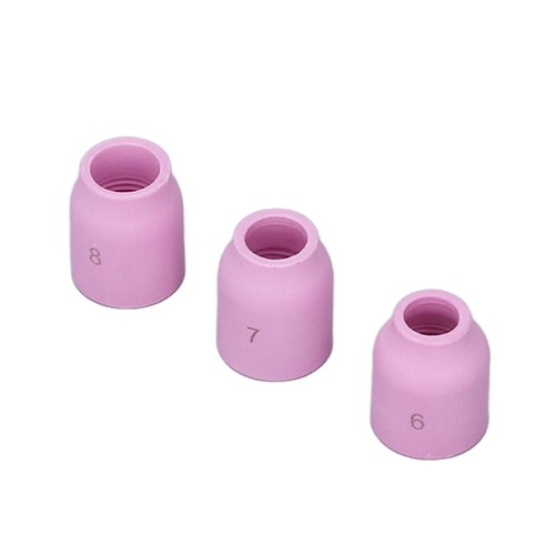 Juego de electrodos de boquilla de lente de gas de soldadura taza de vidrio aislante accesorios antorcha TIG - Imagen 16 de 22