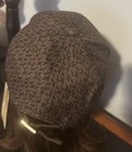 Michael Kors Signature Logo Canvas Baseball Cap Hat Brown $68 MSRP Little Wear — photo 4