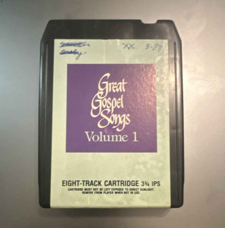 Word Great Gospel Songs Volume 1 8-Track Cartridge Gospel Album 1980 Various