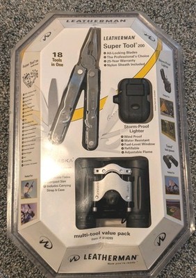 Vintage LEATHERMAN Super TOOL 200 Multi Tool Bundle! NEW! RARE!