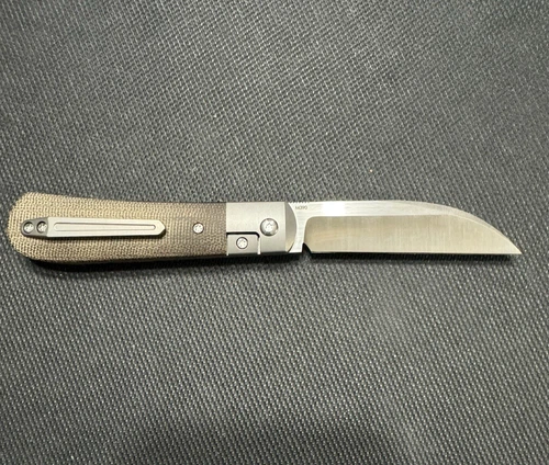 Pena Knives X-Series Large Titanium Flipper Green Micarta Sold Out!