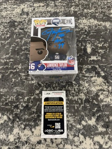 Lawrence Taylor Signed Autographed Funko Pop New York Giants JSA COA
