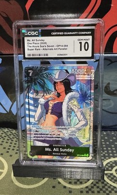 Ms. All Sunday [Alternate Art] OP14-084 from Azure Sea's Seven () – Pokémon card