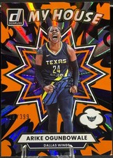 Arike Ogunbowale 2025 Panini Donruss WNBA My House #2 Orange Laser /399 - Wings