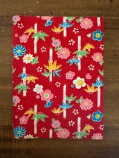 Vtg 8 Page Photo Album with Japanese Style Beauty Cherry Blossom Tree Cover Art