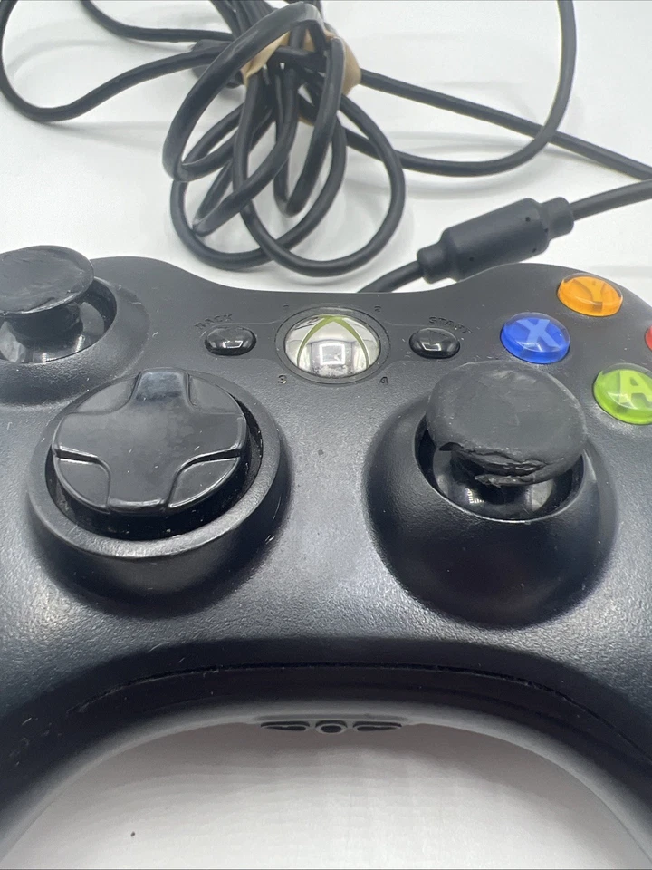 Official Microsoft Xbox 360 Wired USB Controller Black PC OEM - Image 2 of 4